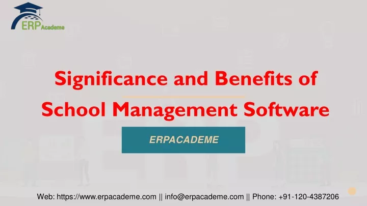 significance and benefits of school management