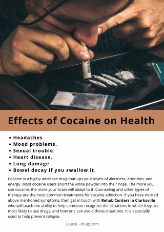 effects of cocaine on health