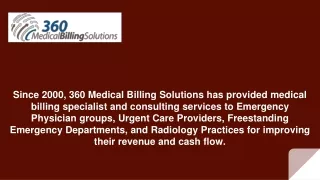 Texas Emergency Physicians Billing Services - 360 Medical Billing Solutions