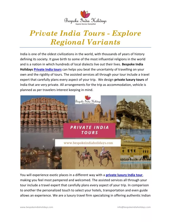 private india tours explore regional variants