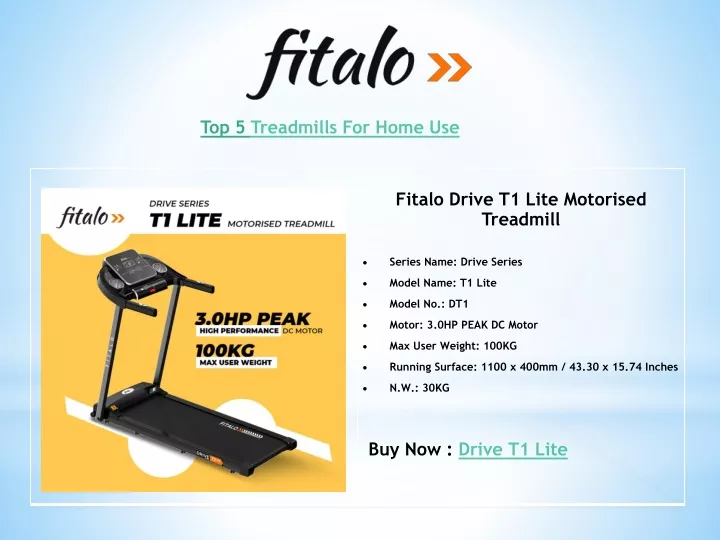 top 5 treadmills for home use
