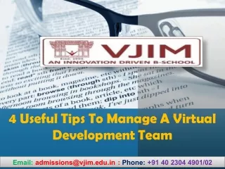 4 useful tips to manage a virtual development team