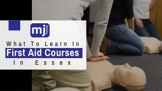 What to Learn in First Aid Courses in Essex