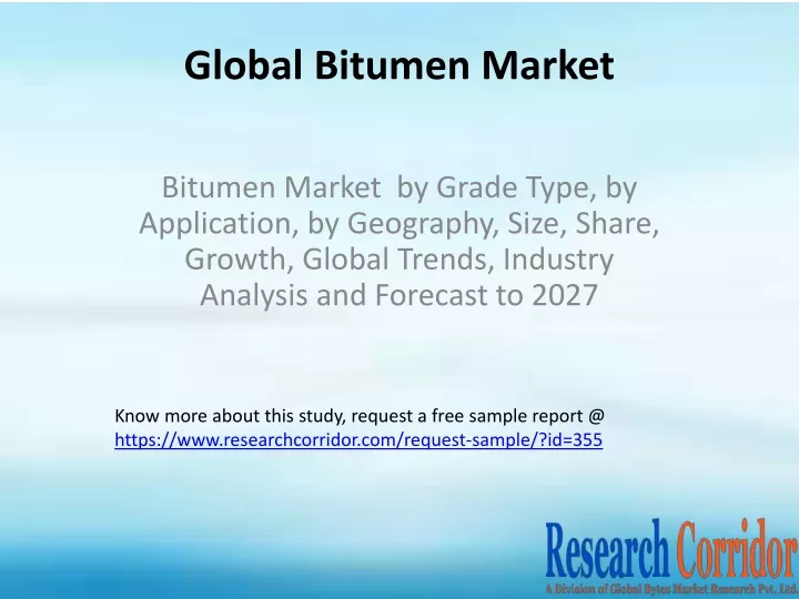 global bitumen market