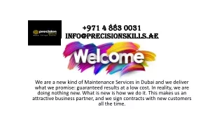 Precision Skills | Maintenance Services in Dubai