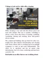 Regular office cleaning is beneficial - slide 1