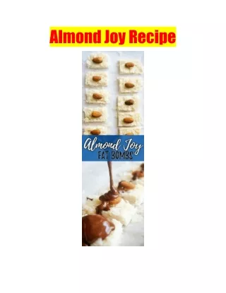 Almond Joy Recipe