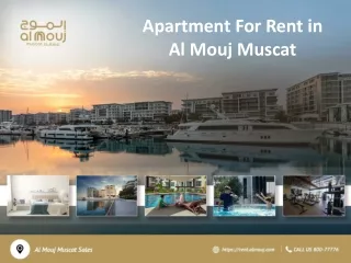 Apartment For Rent in Al Mouj Muscat