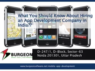 What do you need to know before hiring App development company in India??