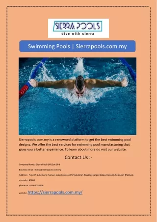 swimming pools sierrapools com my