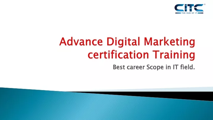 advance digital marketing certification training