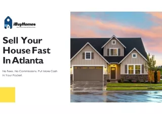 Sell Your House Fast in Atlanta