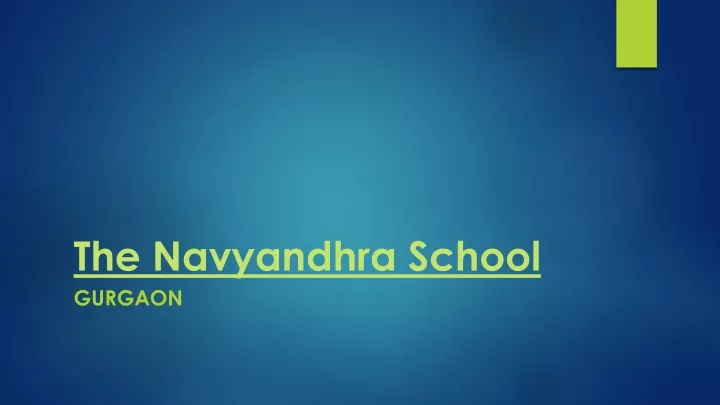 the navyandhra school