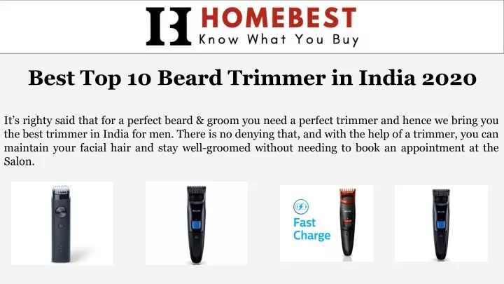 best top 10 beard trimmer in india 2020