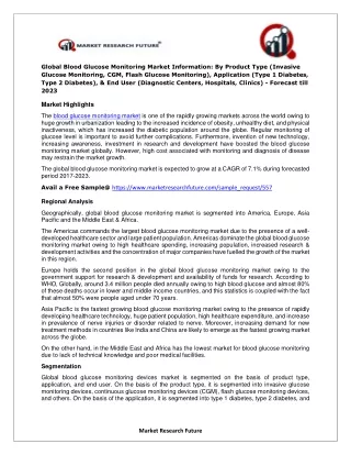 global blood glucose monitoring market