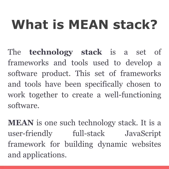 what is mean stack