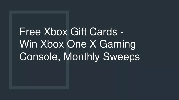free xbox gift cards win xbox one x gaming console monthly sweeps