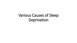 Various causes of sleep deprivation