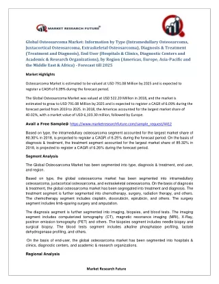 global osteosarcoma market information by type