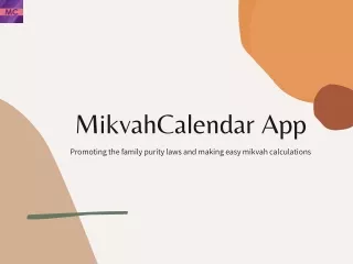 Get The App To Calculate Mikvah Dates | MikvahCalendar App