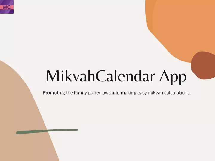 mikvahcalendar app