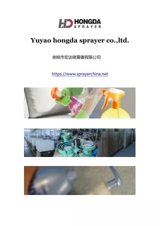 Yuyao hongda sprayer co.,ltd.
