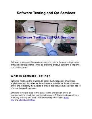 software testing and qa services