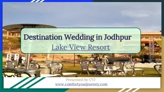 destination wedding in jodhpur lake view resort