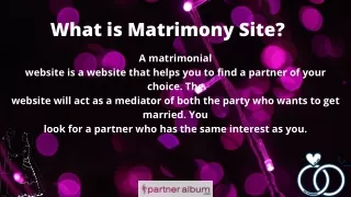 What is the matrimony site ?