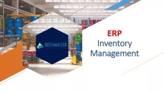 What is Inventory Management ERP?
