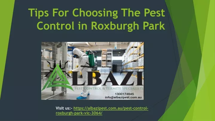 tips for choosing the pest control in roxburgh park