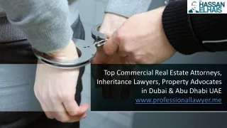Top Real Estate, Property Lawyer & Advocates in Dubai, UAE