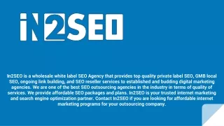 i n2seo is a wholesale white label seo agency