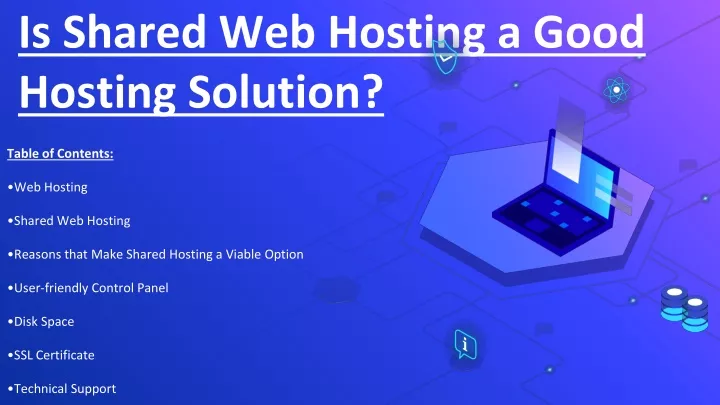 is shared web hosting a good hosting solution