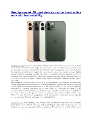 used iphone uk all used devices can be found