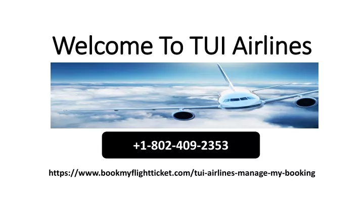 welcome to tui airlines welcome to tui airlines