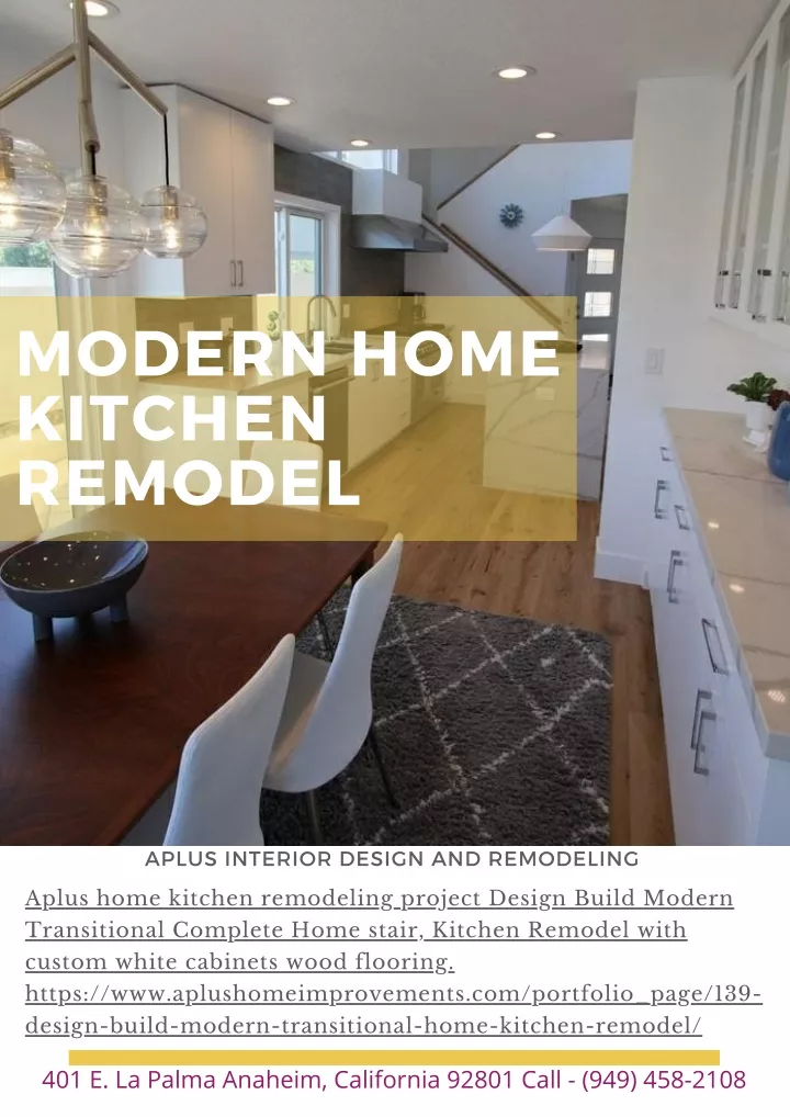 modern home kitchen remodel