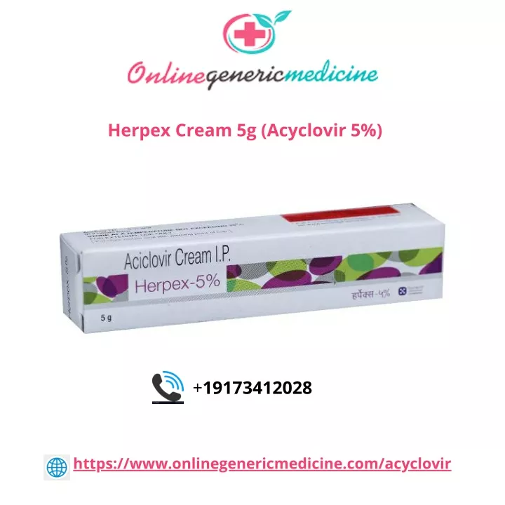 herpex cream 5g acyclovir 5