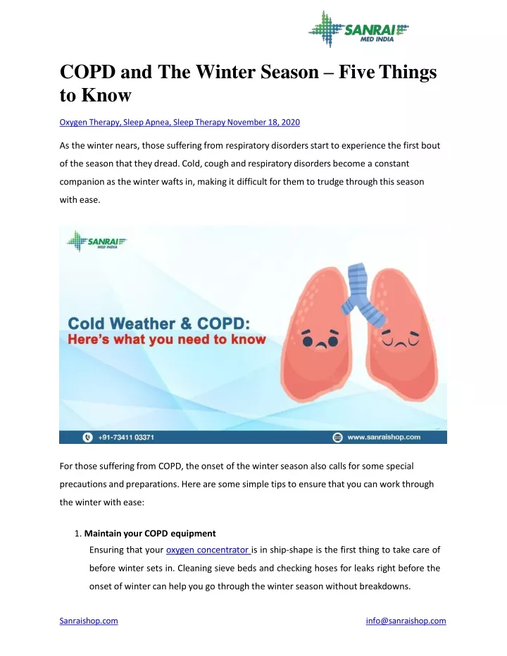 copd and the winter season five things to know