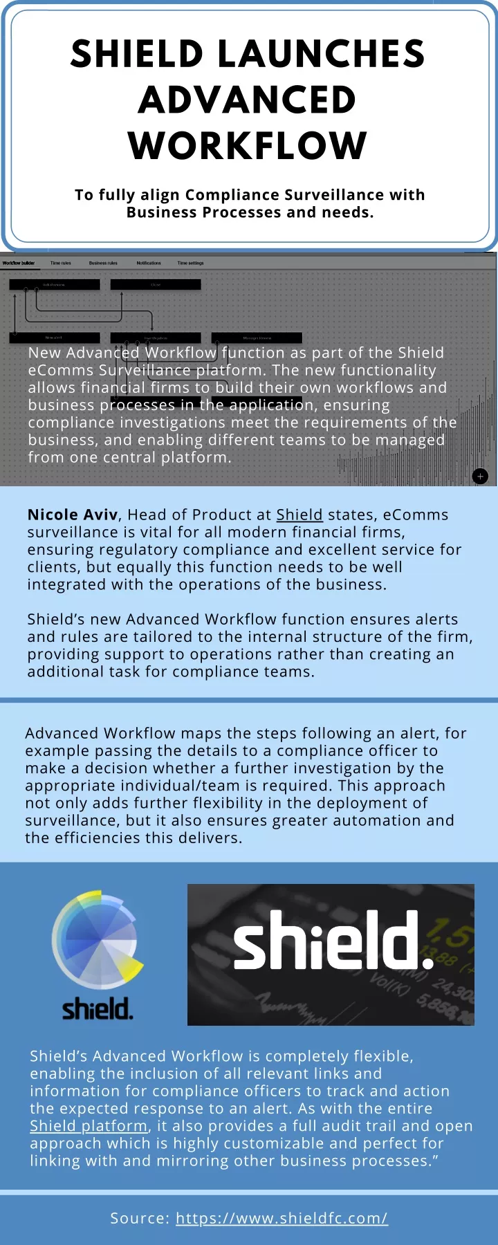 shield launches advanced workflow