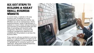 six key steps to six key steps to building