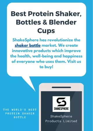 Best Protein Shaker, Bottles & Blender Cup
