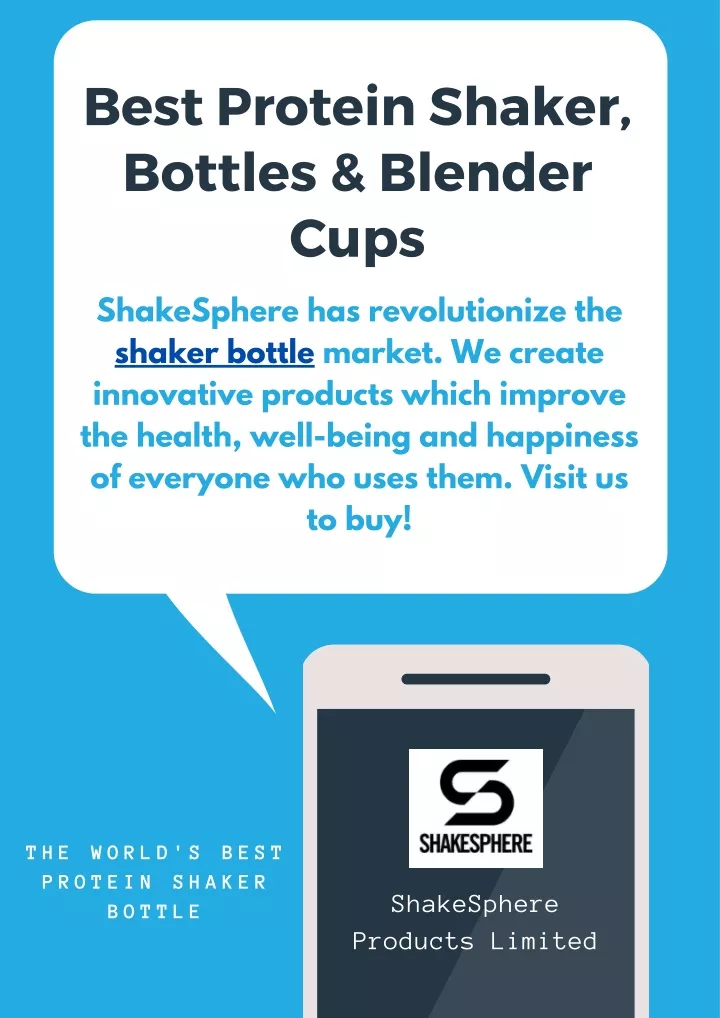 best protein shaker bottles blender cups