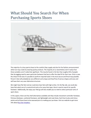 what should you search for when purchasing sports