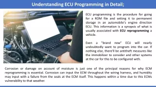 Understanding ECU Programming in Detail