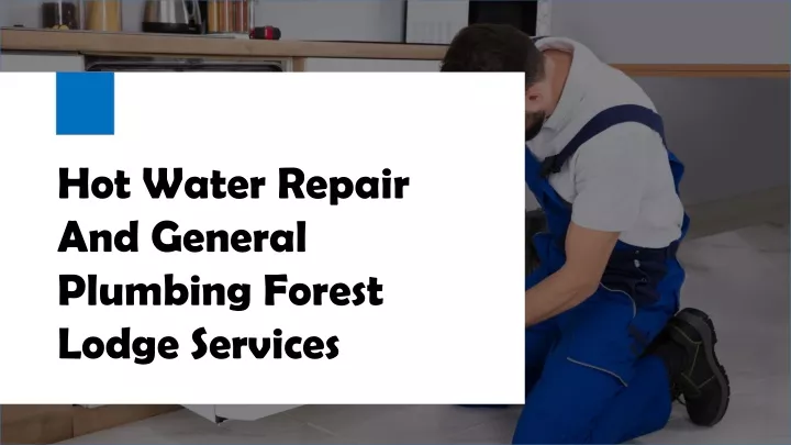 hot water repair and general plumbing forest