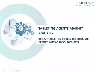 Tableting Agents Market Size Share Trends Forecast 2027