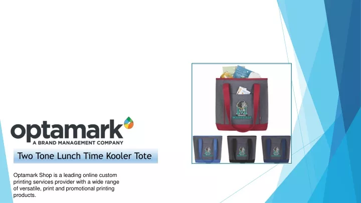 two tone lunch time kooler tote