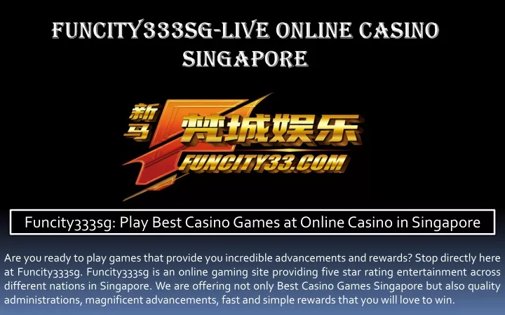 funcity333sg live online casino singapore