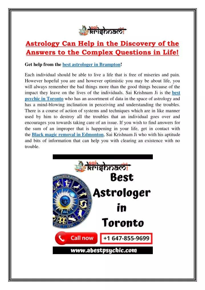 astrology can help in the discovery